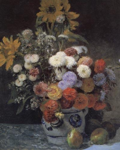 Pierre Renoir Mixed Flowers in an Earthenware Pot Spain oil painting art